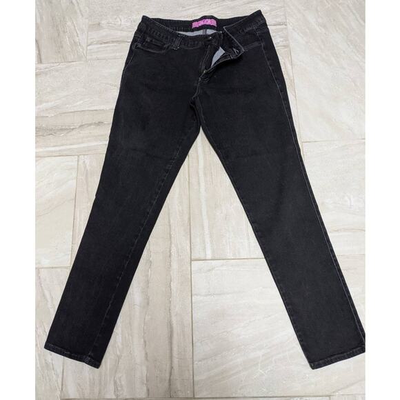 Glo Jeans Black Skinny Leg Jeans SZ Junior XL - Picture 1 of 10